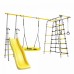 Детский спортивный комплекс для дачи Богатырь Плюс - 2 (желтый/серый) Детский спортивный комплекс для дачи Богатырь Плюс - 2 (желтый/серый)