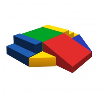 Мягкий спортивный модуль «Двойная лесенка» Мягкий спортивный модуль «Двойная лесенка»