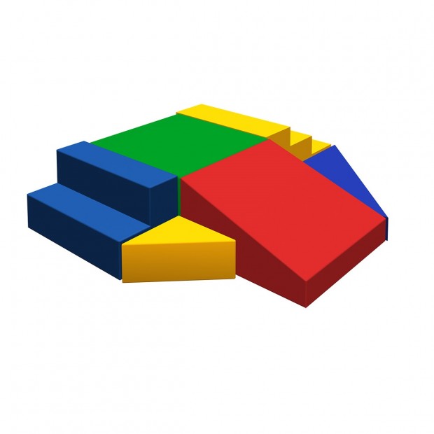 Мягкий спортивный модуль «Двойная лесенка» Мягкий спортивный модуль «Двойная лесенка»