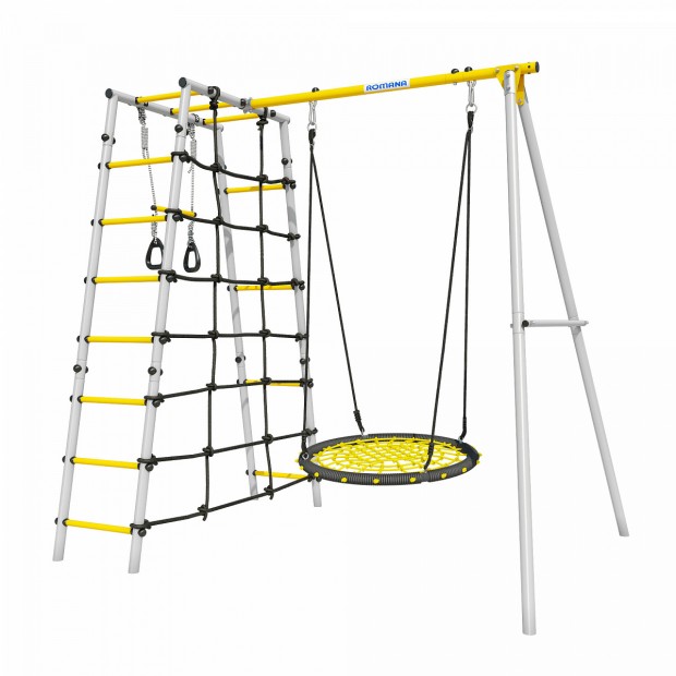Комплект: лестница, набор для взбирания, кольца, качели