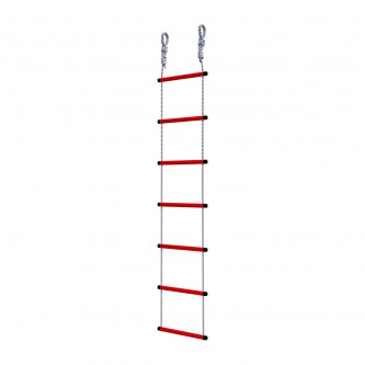  Лестница веревочная (красные ступени)