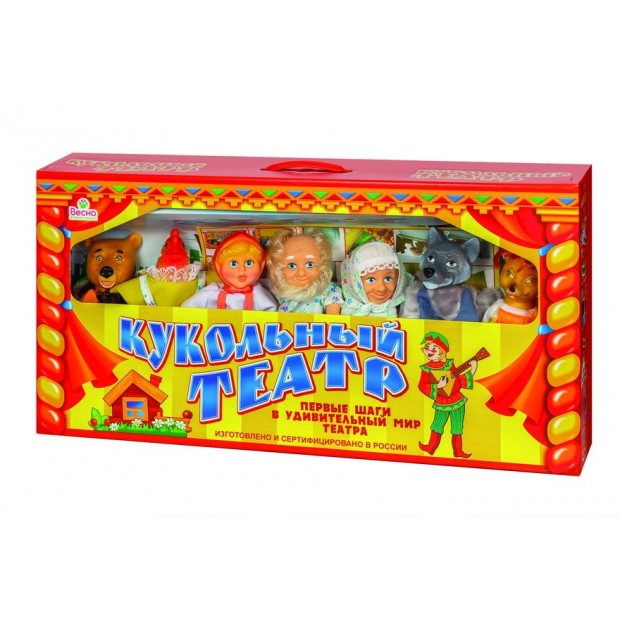Кукольный театр из 7-ми персонажей. Набор №1. Весна Кукольный театр из 7-ми персонажей. Набор №1. Весна