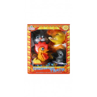 Кукольный театр из 4-х персонажей с ширмой №3. Весна Кукольный театр из 4-х персонажей с ширмой №3. Весна