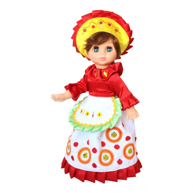 Кукла Эля Дымковская барыня. Весна. 30,5 см.