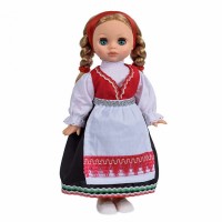 Кукла Эля в норвежском костюме. Весна. 30 см.