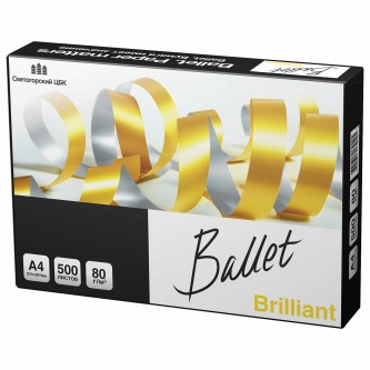 Бумага офисная А4, 80 г/м2, 500 л., марка А, BALLET BRILLIANT, Россия, 165% (CIE) Бумага офисная А4, 80 г/м2, 500 л., марка А, BALLET BRILLIANT, Россия, 165% (CIE)