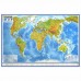 Карта мира физическая 101х66 см, 1:29М, с ламинацией, интерактивная, европодвес, BRAUBERG, 112377 Карта мира физическая 101х66 см, 1:29М, с ламинацией, интерактивная, европодвес, BRAUBERG, 112377