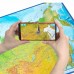 Карта России физическая 157х107 см, 1:5,5М, с ламинацией, интерактивная, в тубусе, BRAUBERG, 112399