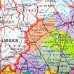 Карта России политико-административная 157х107см, 1:5,5М, в тубусе, интерактивная, BRAUBERG, 112400