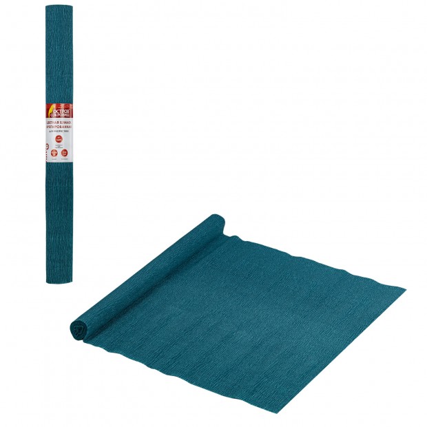 Бумага гофрированная/креповая, 110 г/м2, 50х250 см, морская волна, в рулоне, ОСТРОВ СОКРОВИЩ, 112536 Бумага гофрированная/креповая, 110 г/м2, 50х250 см, морская волна, в рулоне, ОСТРОВ СОКРОВИЩ, 112536