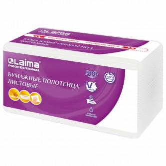 Полотенца бумажные (1 пачка 200 листов) LAIMA (H3) PREMIUM UNIT PACK, 2-слойные, 22х22 см, V-сложение, 115499, 326274 Полотенца бумажные (1 пачка 200 листов) LAIMA (H3) PREMIUM UNIT PACK, 2-слойные, 22х22 см, V-сложение, 115499, 326274