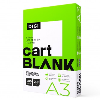 Бумага для цветной лазерной печати БОЛЬШОЙ ФОРМАТ (297х420), А3, 200 г/м2, 200 л., CARTBLANK DIGI, 145% Бумага для цветной лазерной печати БОЛЬШОЙ ФОРМАТ (297х420), А3, 200 г/м2, 200 л., CARTBLANK DIGI, 145%