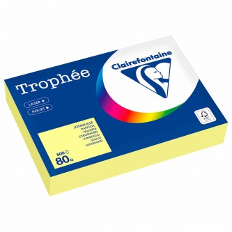 Бумага цветная CLAIREFONTAINE, А4, 80 г/м2, 500 л., пастель, лимонно-желтый, Франция, 1778PC Бумага цветная CLAIREFONTAINE, А4, 80 г/м2, 500 л., пастель, лимонно-желтый, Франция, 1778PC