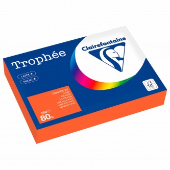 Бумага цветная CLAIREFONTAINE, А4, 80 г/м2, 500 л., интенсив, ярко-оранжевый, Франция, 1761C, 1761PC Бумага цветная CLAIREFONTAINE, А4, 80 г/м2, 500 л., интенсив, ярко-оранжевый, Франция, 1761C, 1761PC