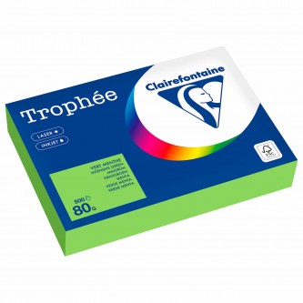 Бумага цветная CLAIREFONTAINE, А4, 80 г/м2, 500 л., интенсив, ярко-зеленый, Франция, 1875C, 1875PC Бумага цветная CLAIREFONTAINE, А4, 80 г/м2, 500 л., интенсив, ярко-зеленый, Франция, 1875C, 1875PC