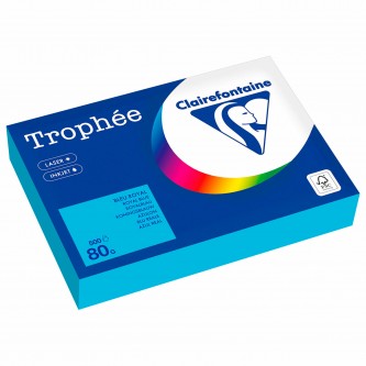 Бумага цветная CLAIREFONTAINE, А4, 80 г/м2, 500 л., интенсив, королевский синий, Франция, 1976PC Бумага цветная CLAIREFONTAINE, А4, 80 г/м2, 500 л., интенсив, королевский синий, Франция, 1976PC