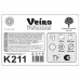 Полотенца бумажные рулонные 150 м, VEIRO Professional (H1) COMFORT, 1-слойные, КОМПЛЕКТ 6 рулонов, K211