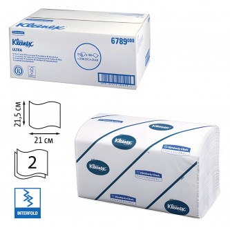 Полотенца бумажные 186 шт., KIMBERLY-CLARK Kleenex, КОМПЛЕКТ 15 шт., Ultra, 2-х слойные, белые, 21х21,5 см, Interfold (601533-534)6789 Полотенца бумажные 186 шт., KIMBERLY-CLARK Kleenex, КОМПЛЕКТ 15 шт., Ultra, 2-х слойные, белые, 21х21,5 см, Interfold (601533-534)6789