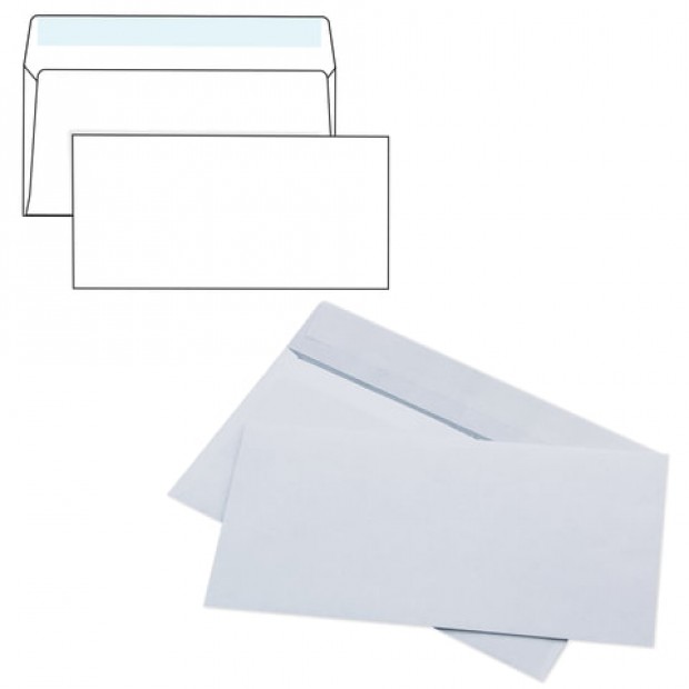 Конверты E65 (110х220 мм), отрывная лента, 80 г/м2, КОМПЛЕКТ 1000 шт., внутренняя запечатка, Е65.01С Конверты E65 (110х220 мм), отрывная лента, 80 г/м2, КОМПЛЕКТ 1000 шт., внутренняя запечатка, Е65.01С