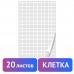 Блокнот для флипчарта ПЛОТНЫЙ 80 г/м2, BRAUBERG, 67,5х98 см, 20 листов, белый (КЛЕТКА), 128645 Блокнот для флипчарта ПЛОТНЫЙ 80 г/м2, BRAUBERG, 67,5х98 см, 20 листов, белый (КЛЕТКА), 128645
