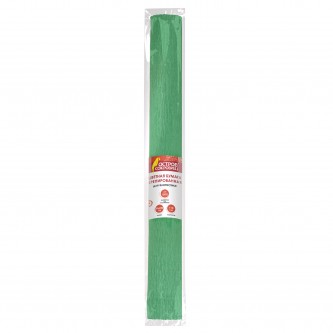 Бумага гофрированная/креповая, 110 г/м2, 50х250 см, зеленая, ОСТРОВ СОКРОВИЩ, 129151