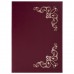 Папка адресная бумвинил с виньеткой, формат А4, бордовая, индивидуальная упаковка, STAFF Папка адресная бумвинил с виньеткой, формат А4, бордовая, индивидуальная упаковка, STAFF