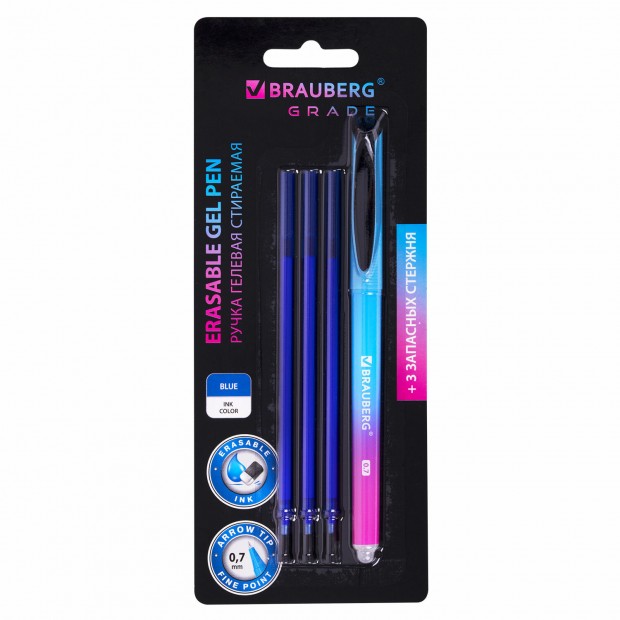 Ручка стираемая гелевая BRAUBERG Ручка стираемая гелевая BRAUBERG