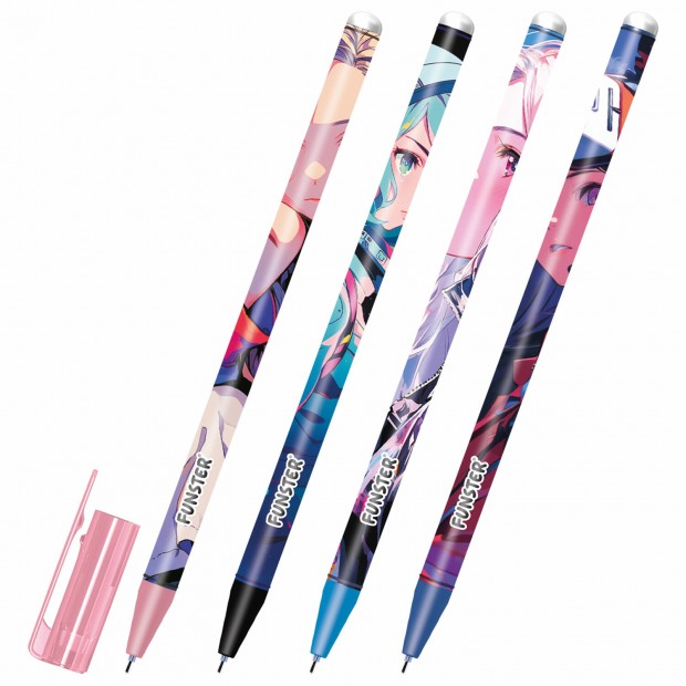 Ручка стираемая гелевая с принтом FUNSTER Ручка стираемая гелевая с принтом FUNSTER