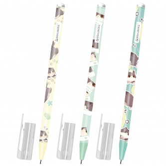 РЕЗЕРВ Ручка стираемая гелевая BRAUBERG CUTE CATS, СИНЯЯ, корпус ассорти, линия 0,35м, 144481 РЕЗЕРВ Ручка стираемая гелевая BRAUBERG CUTE CATS, СИНЯЯ, корпус ассорти, линия 0,35м, 144481