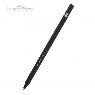 Ручка гелевая BRUNO VISCONTI Super Slim Black, ЧЕРНАЯ, узел 0,28мм, линия 0,2мм, 20-0, 20-0397 Ручка гелевая BRUNO VISCONTI Super Slim Black, ЧЕРНАЯ, узел 0,28мм, линия 0,2мм, 20-0, 20-0397
