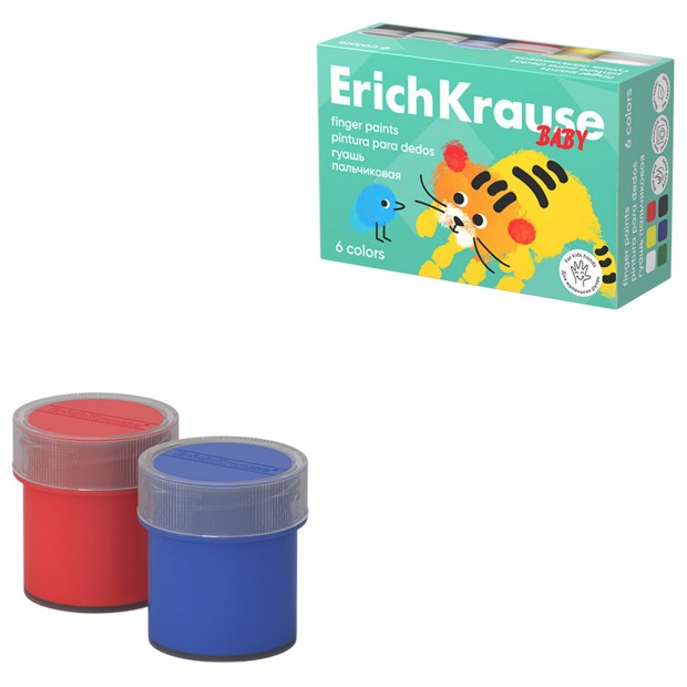 Гуашь пальчиковая ERICH KRAUSE Гуашь пальчиковая ERICH KRAUSE