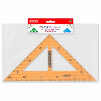 Треугольник прямоугольный для классной доски, пластиковый 30х30х50см, с держателем, ПИФАГОР, 210875 Треугольник прямоугольный для классной доски, пластиковый 30х30х50см, с держателем, ПИФАГОР, 210875