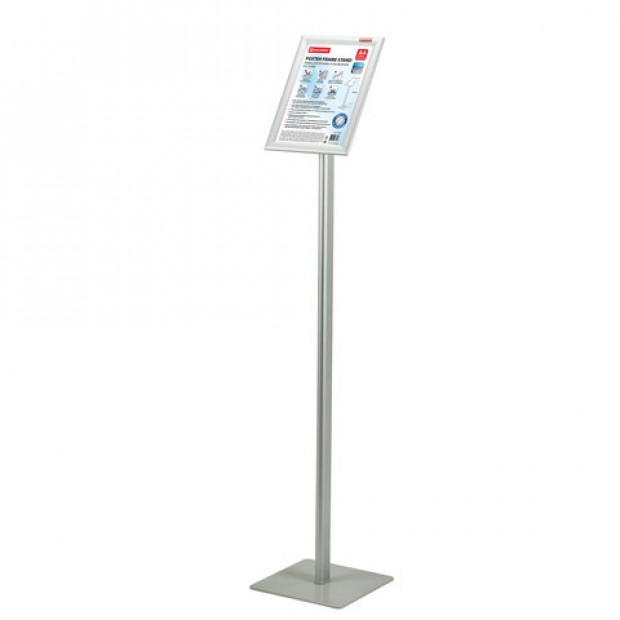 Рамка на стойке для рекламы (210х297 мм), А4, алюминиевая, прижимные стороны, BRAUBERG, 232208 Рамка на стойке для рекламы (210х297 мм), А4, алюминиевая, прижимные стороны, BRAUBERG, 232208