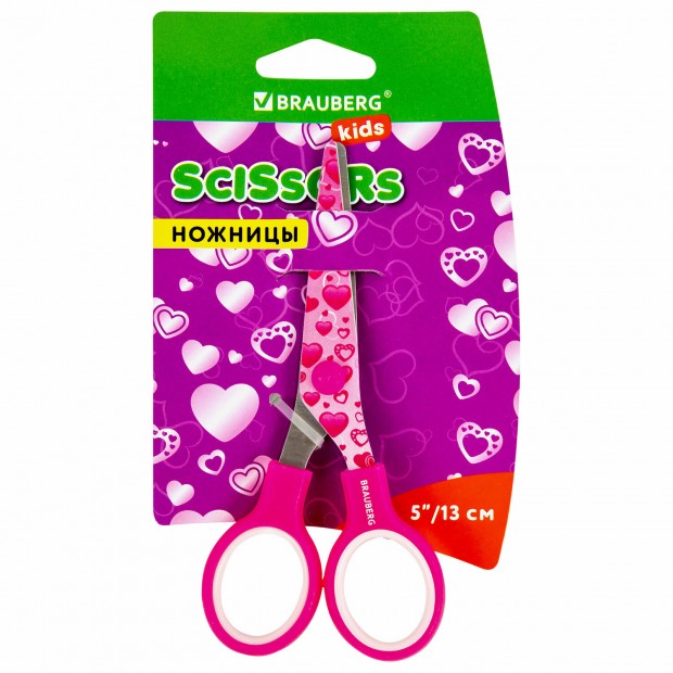 Ножницы 130 мм с цветной печатью Ножницы 130 мм с цветной печатью