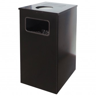 Урна металлическая уличная, 670х356х356 мм, 80 литров, цвет черный, Урна металлическая уличная, 670х356х356 мм, 80 литров, цвет черный,
