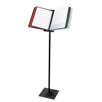 Демосистема напольная металлическая с 10 цветными панелями А4, черная, BRAUBERG Демосистема напольная металлическая с 10 цветными панелями А4, черная, BRAUBERG