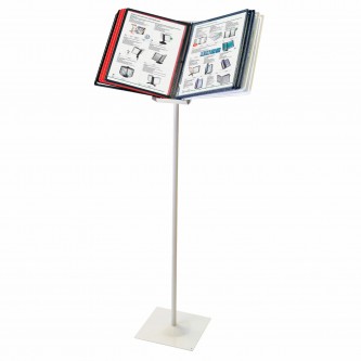 Демосистема напольная металлическая с 10 цветными панелями А4, серая, BRAUBERG Демосистема напольная металлическая с 10 цветными панелями А4, серая, BRAUBERG