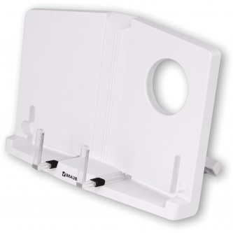 Подставка для книг и учебников BRAUBERG, регулируемый наклон, пластик, белая, 237445 Подставка для книг и учебников BRAUBERG, регулируемый наклон, пластик, белая, 237445