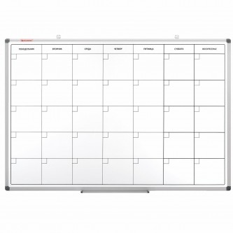 Доска-планинг НА МЕСЯЦ магнитно-маркерная 60х90 см, алюминиевая рамка, BRAUBERG Доска-планинг НА МЕСЯЦ магнитно-маркерная 60х90 см, алюминиевая рамка, BRAUBERG