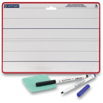 Доска двусторонняя маркерная А4 (297х210 мм), БЕЛАЯ/ЛИНИЯ, 2 маркера + салфетка, CENTROPEN, 7719, 577190201 Доска двусторонняя маркерная А4 (297х210 мм), БЕЛАЯ/ЛИНИЯ, 2 маркера + салфетка, CENTROPEN, 7719, 577190201