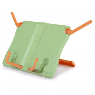 Подставка для книг и учебников ЮНЛАНДИЯ, регулируемый наклон, ABS-пластик, светло-зеленая, 237898 Подставка для книг и учебников ЮНЛАНДИЯ, регулируемый наклон, ABS-пластик, светло-зеленая, 237898