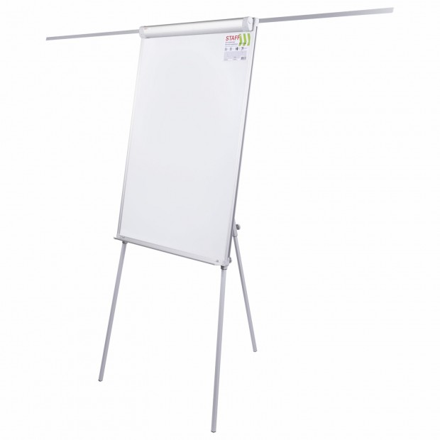 Доска-флипчарт с дополнительными держателями для бумаги, магнитно-маркерная, 70х100 см, тренога, STAFF, 238004 Доска-флипчарт с дополнительными держателями для бумаги, магнитно-маркерная, 70х100 см, тренога, STAFF, 238004