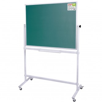 Доска для мела/магнитно-маркерная НА СТЕНДЕ 120х180 см, 2-сторонняя, зеленая/белая, STAFF, 238007 Доска для мела/магнитно-маркерная НА СТЕНДЕ 120х180 см, 2-сторонняя, зеленая/белая, STAFF, 238007