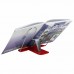 Подставка для книг и учебников BRAUBERG LINE+, металлическая, красная, европодвес, 238070