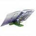 Подставка для книг и учебников BRAUBERG LINE+, металлическая, зеленая, европодвес, 238072