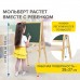 Мольберт растущий для мела/магнитно-маркерный 38х37 см, BRAUBERG KIDS, максимальная высота 106 см, 238148 Мольберт растущий для мела/магнитно-маркерный 38х37 см, BRAUBERG KIDS, максимальная высота 106 см, 238148
