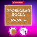 Доска пробковая для объявлений 45х60 см, деревянная рамка, BRAUBERG Wood, 238310 Доска пробковая для объявлений 45х60 см, деревянная рамка, BRAUBERG Wood, 238310