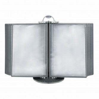 Демосистема настольная на 30 панелей, с 30 серыми панелями А4, вращающаяся, STAFF, 238832, 238332 Демосистема настольная на 30 панелей, с 30 серыми панелями А4, вращающаяся, STAFF, 238832, 238332