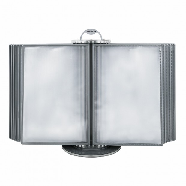 Демосистема настольная на 30 панелей, с 30 серыми панелями А4, вращающаяся, STAFF, 238832, 238332 Демосистема настольная на 30 панелей, с 30 серыми панелями А4, вращающаяся, STAFF, 238832, 238332