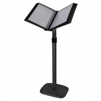 Демосистема напольная на 10 панелей, черные панели А4, регулируемая высота, STAFF, 238335 Демосистема напольная на 10 панелей, черные панели А4, регулируемая высота, STAFF, 238335